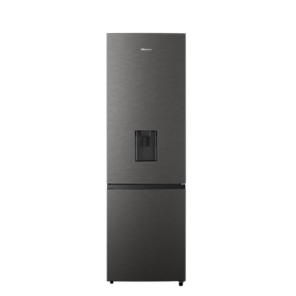 Hisense H370BIT-WD 263L Titanium Inox Combi Refrigerator