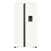 Hisense H670SDW-WD 508L White Glass Detectable Side By Side Refrigerator With Water Dispenser