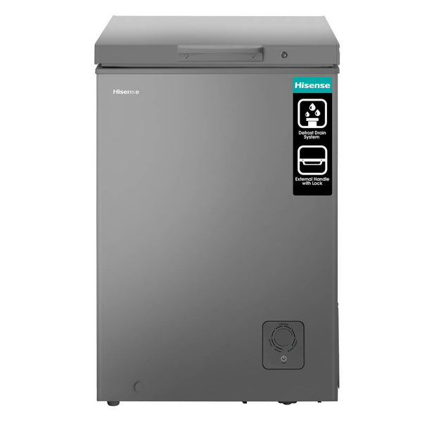 Hisense H125CFS 95L Silver Chest Freezer